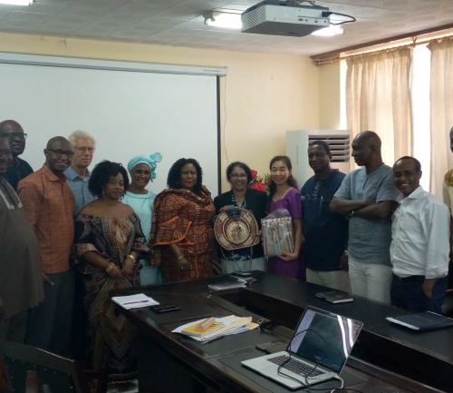 The Hon. Minister, Deputy Minister,  The World Bank Team, PFMU and Staff of the Ministry of Fisheries and Marine Resources (MFMR) Discussing the Current Status of the Work Bank Project in the Conference Room of MFMR